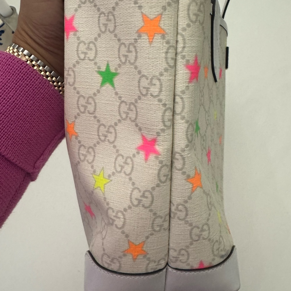 Gucci Star Pattern Tote Bag with pouch - Picture 12 of 12
